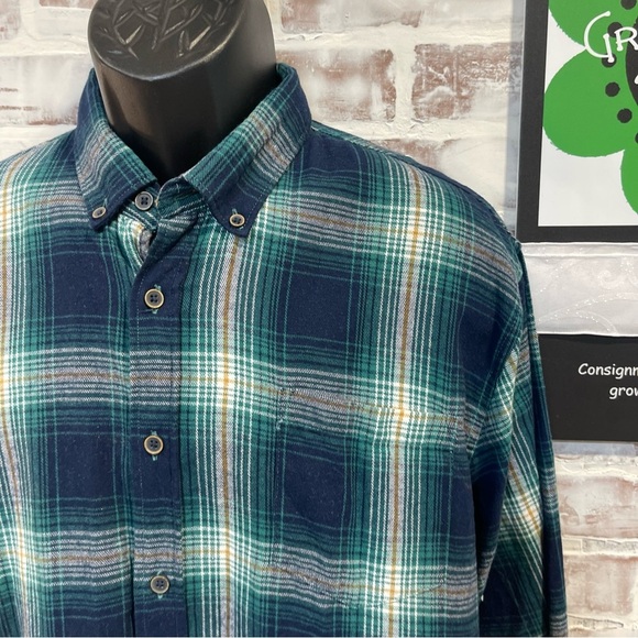 Nickel & iron Men's Green Plaid Shirt XL - Picture 3 of 8